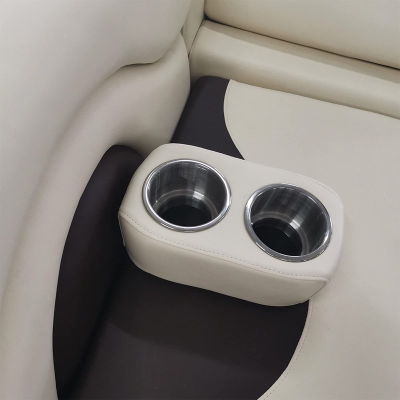Marinexplore Pontoon Cup Holder,Boat Seat Cup Holder,Double Drink Holder,Portable Cup