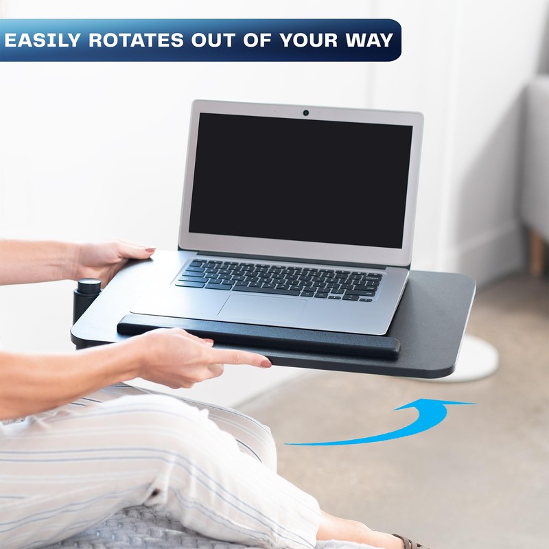Height Adjustable Under Mattress 20 inch Bedside Desk, Works with