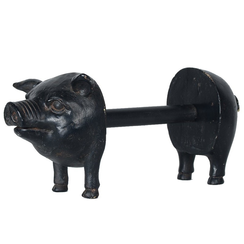 NIKKY HOME Rustic Farmhouse Foamex Pig Paper Towel Holder -
