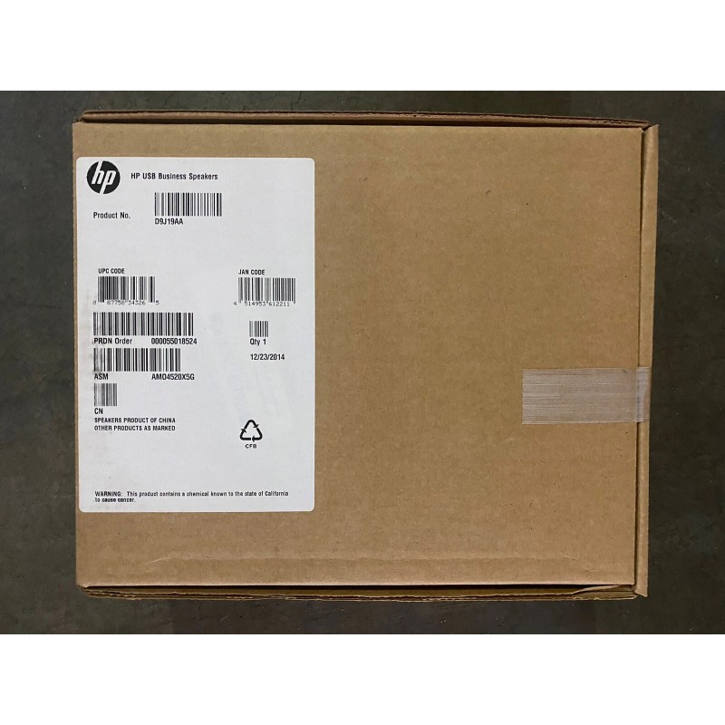 HP Genuine HP USB Business Speakers D9J19AA BRAND NEW Factory