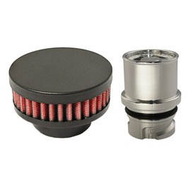 CFM Performance 1-0201-5-WB Billet Baffled Valve Cover Breather Oil Cap 2008-09 Pontiac G8 GT GXP L76 6.0 LS3 6.2 (Textured Black)