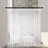 ICERO Adhesive Shower Curtain Rod Holder | No Drilling, Sticking
