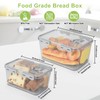 OTraki Bread Storage Container 2 Pcs Bread Boxs for Kitchen