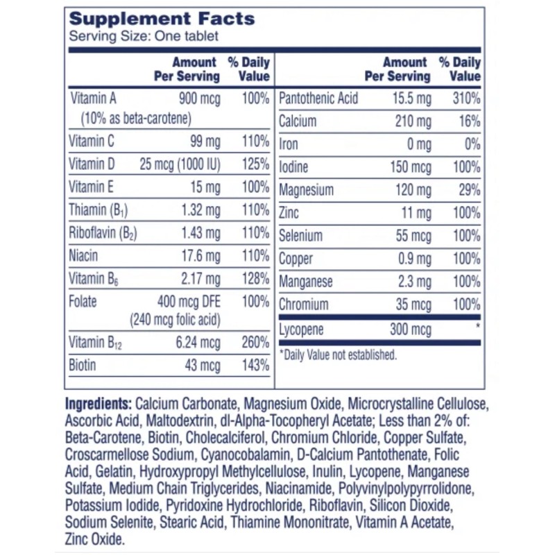 One A Day Men's Health Formula Multivitamin Tablets 300 ct.