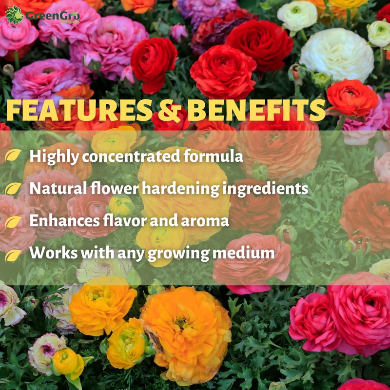 GreenGro Flower Finisher, Bloom Booster, Flower Fertilizer, Fertilizer for Flowers