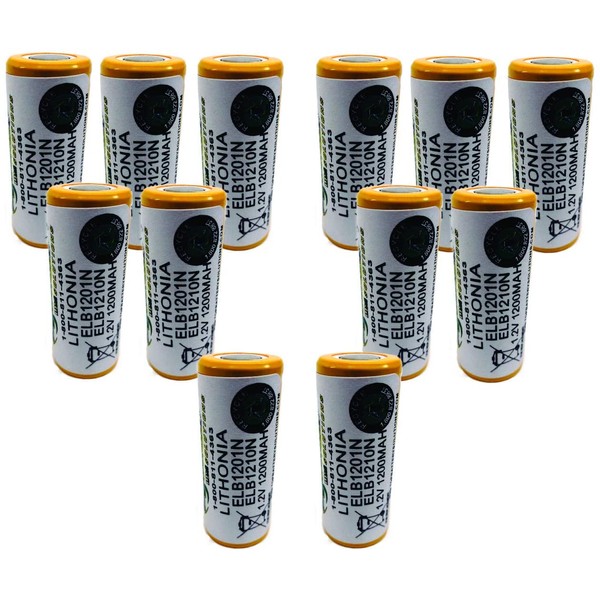 12PC Lithonia ELB1210N, ELB1201N Replacement Battery