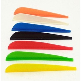 GPP 100PK 3 inch Plastic Arrow Vane TPU Fletchings for DIY Arrow Archery Bow