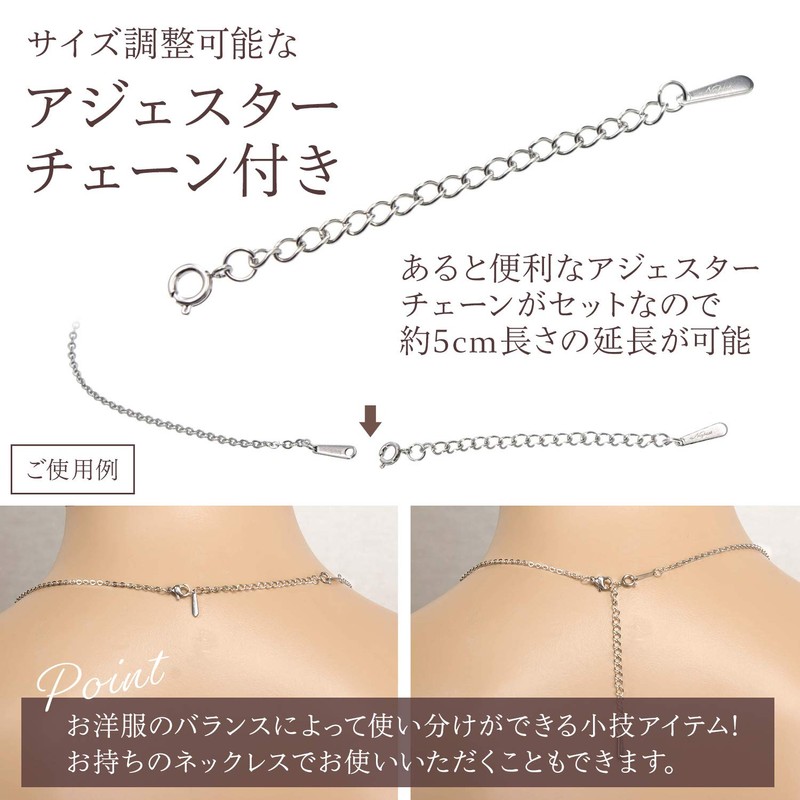 Napisto Women's Necklace, Surgical Stainless Steel Chain, Simple, Cross, Twisted