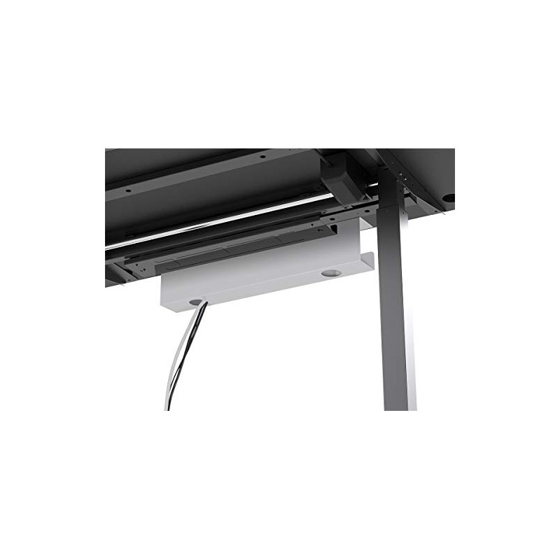 Monoprice Under Desk Cable Tray - Steel with Power Supply