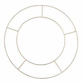 Basic Wire 8in Flat Wreath Ring - Single Floristry Hoop Frame