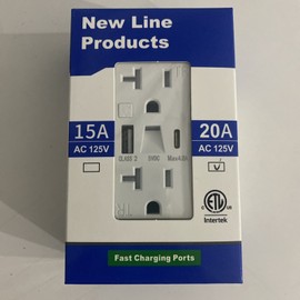 Newline Wall Electric outlet with usb ports And power Night Light