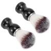 2PCS Men Portable Synthetic Nylon Beard Brush Salon Face Cleaning