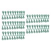 100pcs Plastic Grass Trimmer Blades Lawn Mower Replacement Cutting Blades