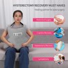 okmaba Hysterectomy Pillow with Pocket for Ice/Hot Packs, Abdominal Surgery