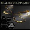 U7 Jessica Name Necklace for Women Girls Initial Pendant 18K