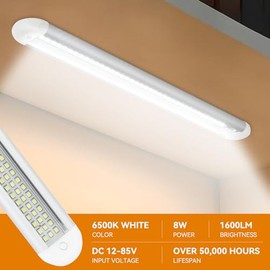 RVZONE 12V LED Interior Light Bar | 120LEDs 1800LM 8W DC 12 Volt led Strip Lights with ON/Off Switch RV Led Lights Interior for Camper Truck Van Boat 
