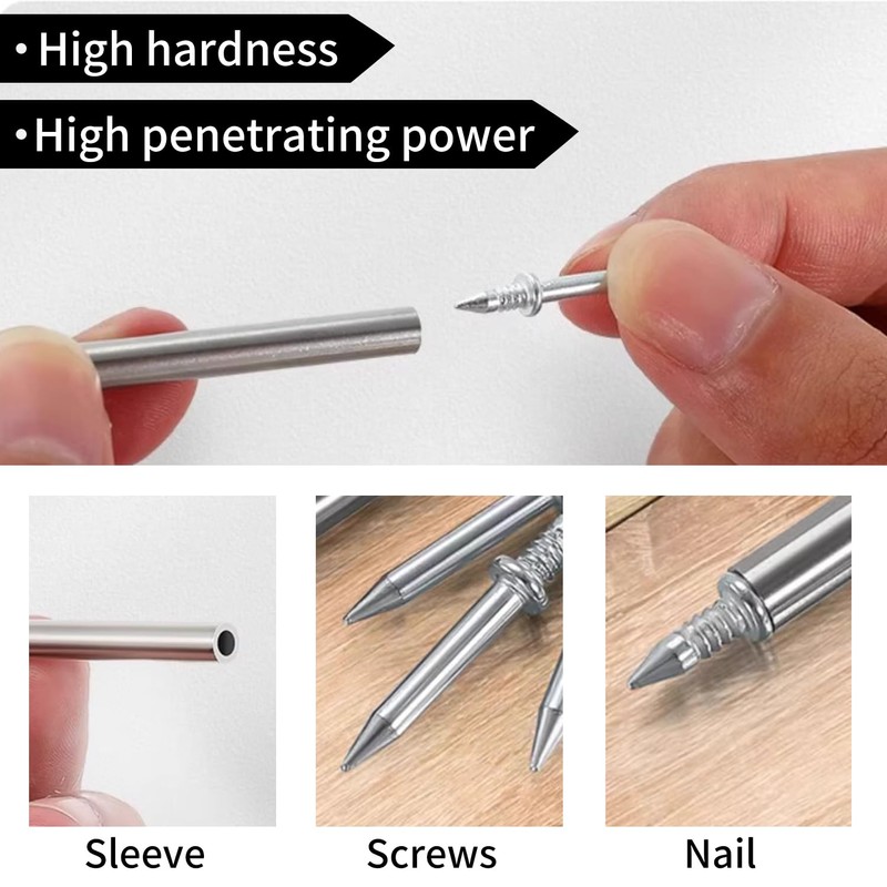 150 PCS Skirting Board Nails – Double-Ended No-Drill Nail Kit