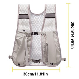 Rongrongago Running Vest，breathable Mesh Fabric,Mens Running Vest with Zipper Pocket, Running Vest Men Suitable for Running, Cycling, Hiking, Jogging