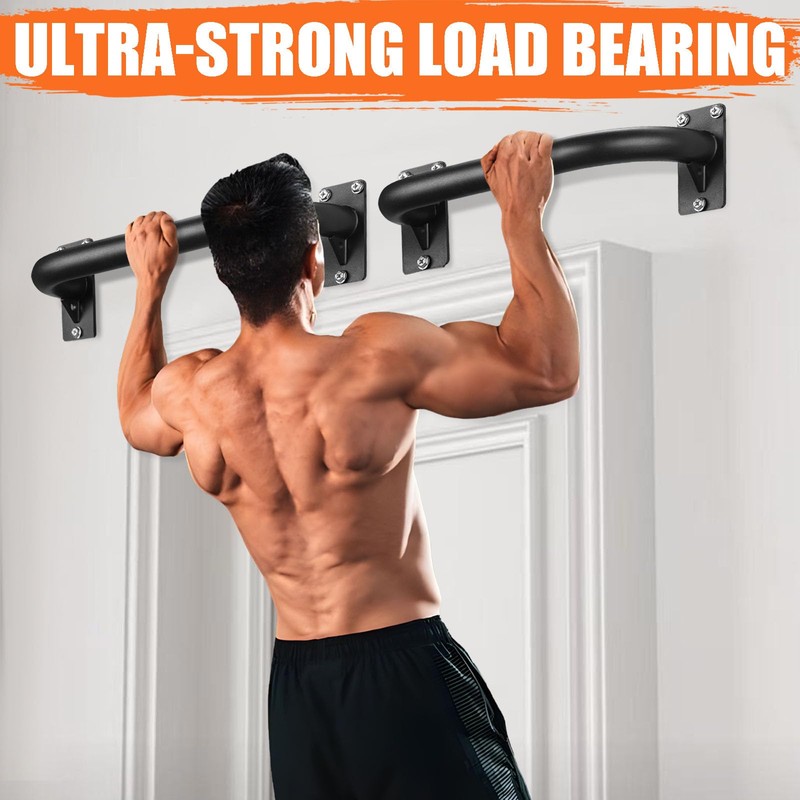TOBWOLF 2PCS Wall Mount Doorway Pull Up Bar, Heavy Duty