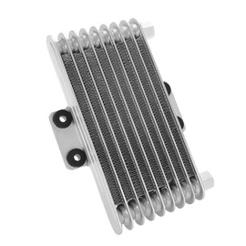 Aluminum 125ml Engine Oil Cooler Cooling Radiator for 125CC-250CC Motorcycle ATV Silver