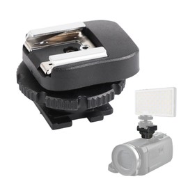 Hot Shoe Adapter with 3.5mm Mini Phone Connection Port & Extra PC Sync Connection Port for Connecting Cameras to Additional Off-Camera Flash, Studio Light, Strobes, Ect
