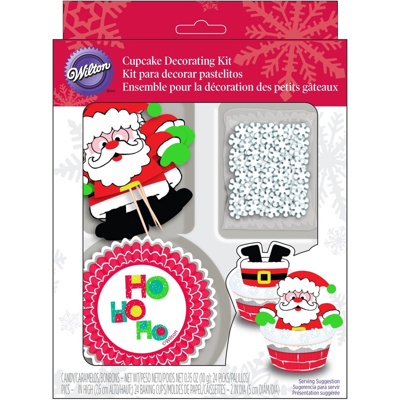 Wilton Santa Cupcake Decorating Kit