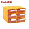 6-Pack Stackable Plastic Desktop Parts Storage Drawers with Labels