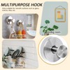 JIANGBINGREN 2 Pcs Suction Hooks for Bathroom, Stainless Steel Vacuum