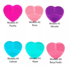 Veraly Limpia Brochas Maquillaje Estuche Esponja En Seco Forma Full Color Modelo #9