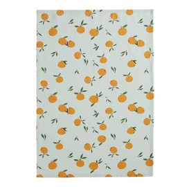 Coucke Clementines Printed Cotton Tea Towel 50 x 75 cm