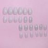 JUSTUSNX Pack of 24 Square Sequins False Nails Colour Gradient