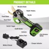 WORKPRO 12V Electric Pruning Shears Branch Cutter Gardening Scissors Cordless