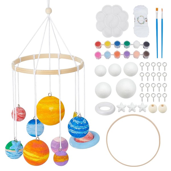 WEBEEDY DIY Solar Foam Ball Wall Hanging Kit DIY Solar