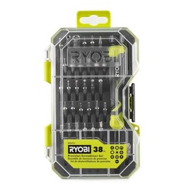 RYOBI 38 PC. Piece Precision Screwdriver Set With Storage Case