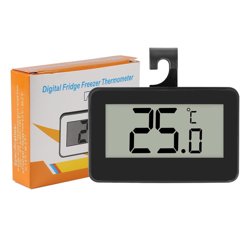 Pack of 6 Fridge Thermometers, Digital Fridge Thermometer with Easy-to-Read