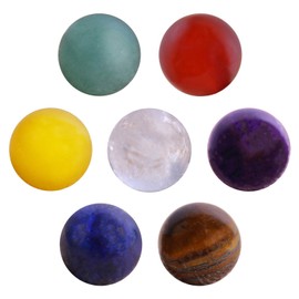 Morella Ladies' Necklace 70 cm Stainless Steel with Charm and 7 Gemstone Chakra Beads, In Gift Bag, Stainless Steel