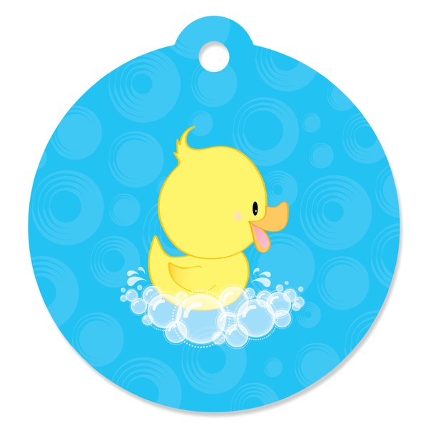 Ducky Duck - Baby Shower or Birthday Party Favor Gift Tags (Set of 20)