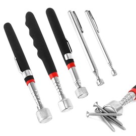 BNGXR Magnetic Telescopic Rod, Pack of 5 Extendable Magnetic Rod Recording Tool, Durable Telescopic Magnetic Tool for Screws, Nuts, Keys, Metal Parts (1.5 lb 3 lb 10 lb 15 lb 20 lb)