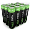 Kruta Solar Lights Batteries AAA 1100mah High Capacity 1.2V Ni-MH