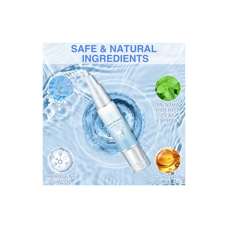 Mullein Gum Repair Gel, Teeth Whitening Essence Pen, Gum Shield