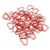 Bookmarks LUORNG 50pcs Heart Shaped Paper Clips Fasteners Clip Bookmark