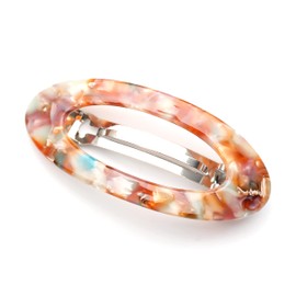 QinGoo Large Hair Clip, Barrette, Hair Clip, Hair Accessory, Stylish, Cute, Korean Women, 1 Piece (3.3 x 1.4 inches (8.4 x 3.6 cm), Magic Color)