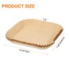 sourcing map 200pcs Oil Air Fryer Paper Liners 10.24" Square