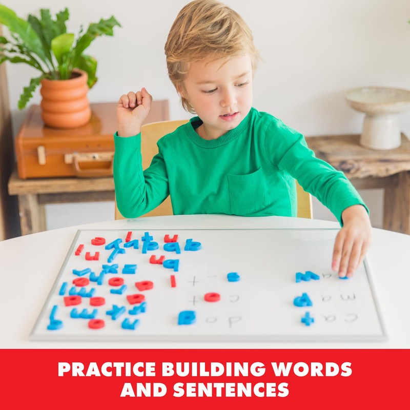 Educational Insights Color-Coded Lowercase AlphaMagnets, Set of 42 Magnetic Lowercase