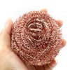 Recyclable Wire Metal Copper Scourer Pads 3 Pack - Spiral
