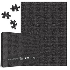 Impossible Mystic Maze Puzzles for Adults 1000 Pieces, Difficult Black and White Jigsaw Puzzles, Hard Challenging Crazy Line Puzzle