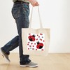 CafePress LADYBUG DUO Tote Bag Reusable Natural Beige Canvas Shopping