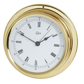 Barigo 684ms Regatta Schiffsuhr Messing poliert B x H 120 mm x 40 mm