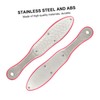 Healvian 2pcs Practical Double-sided Stainless Steel Foot Rasp Dead Skin