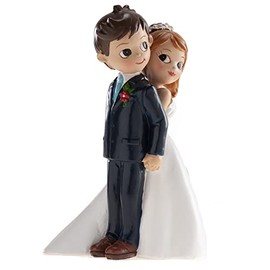 Dekora - Decoracion Boda | Figuras Novios para Tarta de Boda - Pareja de Espaldas